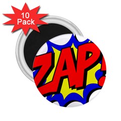 Zap Comic Book Fight 2 25  Magnets (10 Pack)  by 99art