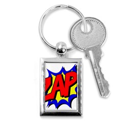 Zap Comic Book Fight Key Chain (rectangle)