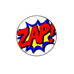 Zap Comic Book Fight Hat Clip Ball Marker by 99art