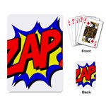 Zap Comic Book Fight Playing Cards Single Design (Rectangle) Back