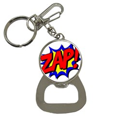 Zap Comic Book Fight Bottle Opener Key Chain