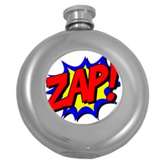 Zap Comic Book Fight Round Hip Flask (5 Oz) by 99art