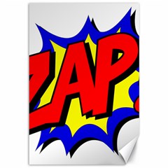 Zap Comic Book Fight Canvas 12  X 18  by 99art