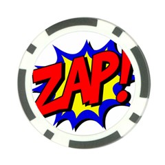 Zap Comic Book Fight Poker Chip Card Guard (10 Pack) by 99art