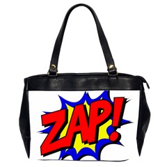 Zap Comic Book Fight Oversize Office Handbag (2 Sides)