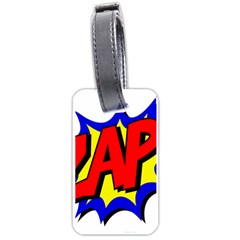 Zap Comic Book Fight Luggage Tag (one Side) by 99art