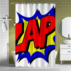 Zap Comic Book Fight Shower Curtain 48  X 72  (small) 