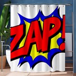 Zap Comic Book Fight Shower Curtain 60  x 72  (Medium)  60 x72  Curtain