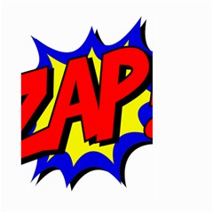 Zap Comic Book Fight Large Garden Flag (two Sides)