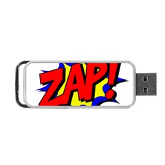 Zap Comic Book Fight Portable Usb Flash (one Side) by 99art