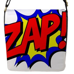 Zap Comic Book Fight Flap Closure Messenger Bag (s)