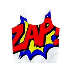 Zap Comic Book Fight Full Print Recycle Bag (m) by 99art