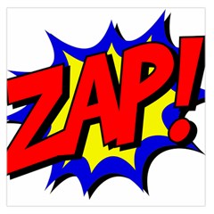 Zap Comic Book Fight Square Satin Scarf (36  X 36 ) by 99art