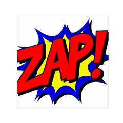 Zap Comic Book Fight Square Satin Scarf (30  X 30 ) by 99art