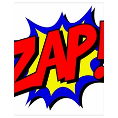 Zap Comic Book Fight Drawstring Bag (small) by 99art