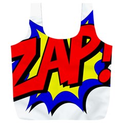 Zap Comic Book Fight Full Print Recycle Bag (xxxl) by 99art