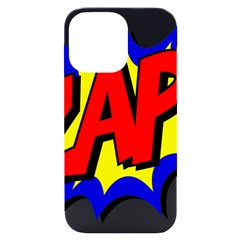 Zap Comic Book Fight Iphone 14 Pro Max Black Uv Print Case by 99art