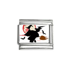 Bat Broom Broomstick Italian Charm (9mm) by 99art