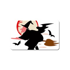 Bat Broom Broomstick Magnet (name Card)