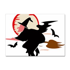 Bat Broom Broomstick Sticker A4 (100 Pack) by 99art