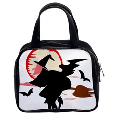 Bat Broom Broomstick Classic Handbag (two Sides) by 99art