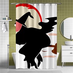 Bat Broom Broomstick Shower Curtain 48  X 72  (small)  by 99art