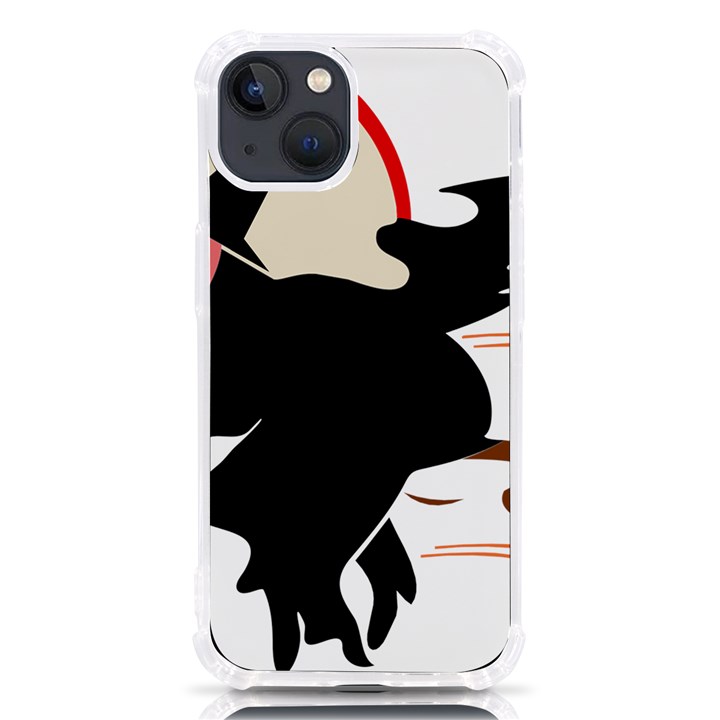 Bat Broom Broomstick iPhone 13 TPU UV Print Case