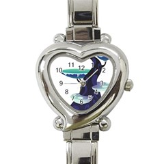 Tree-mushrooms-art-trunk-artwork Heart Italian Charm Watch