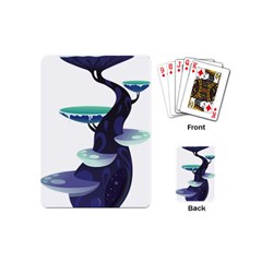 Tree-mushrooms-art-trunk-artwork Playing Cards Single Design (Mini)