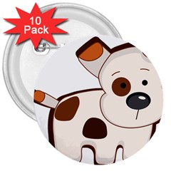 Animation-dog-cute-cartoon-drawing 3  Buttons (10 Pack)  by 99art