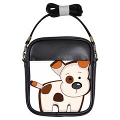 Animation-dog-cute-cartoon-drawing Girls Sling Bag by 99art