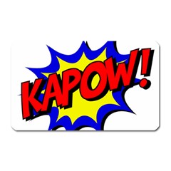 Kapow-comic-comic-book-fight Magnet (rectangular) by 99art