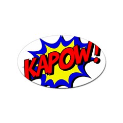 Kapow-comic-comic-book-fight Sticker Oval (10 Pack) by 99art