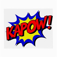 Kapow-comic-comic-book-fight Small Glasses Cloth (2 Sides) by 99art