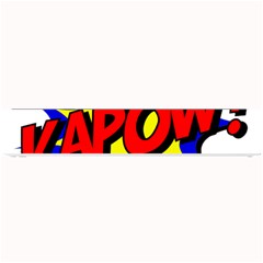 Kapow-comic-comic-book-fight Small Bar Mat by 99art