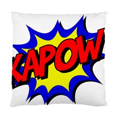 Kapow-comic-comic-book-fight Standard Cushion Case (one Side) by 99art