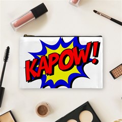 Kapow-comic-comic-book-fight Cosmetic Bag (medium) by 99art