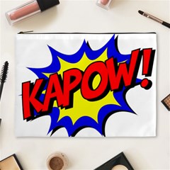 Kapow-comic-comic-book-fight Cosmetic Bag (xl) by 99art