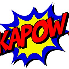 Kapow-comic-comic-book-fight Play Mat (square) by 99art