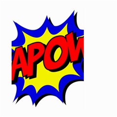 Kapow-comic-comic-book-fight Large Garden Flag (two Sides) by 99art