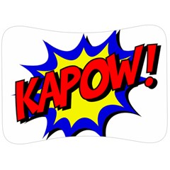 Kapow-comic-comic-book-fight Velour Seat Head Rest Cushion by 99art