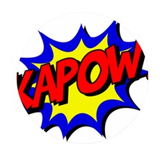 Kapow-comic-comic-book-fight Mini Round Pill Box (pack Of 5) by 99art