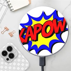 Kapow-comic-comic-book-fight Wireless Fast Charger(white) by 99art