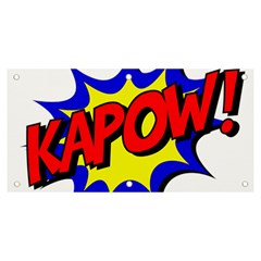 Kapow-comic-comic-book-fight Banner And Sign 6  X 3  by 99art