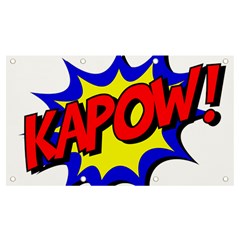 Kapow-comic-comic-book-fight Banner And Sign 7  X 4  by 99art