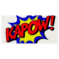 Kapow-comic-comic-book-fight Banner And Sign 8  X 4  by 99art