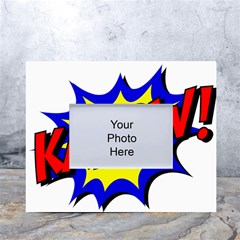 Kapow-comic-comic-book-fight White Tabletop Photo Frame 4 x6  by 99art