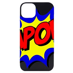 Kapow-comic-comic-book-fight Iphone 14 Plus Black Uv Print Case by 99art