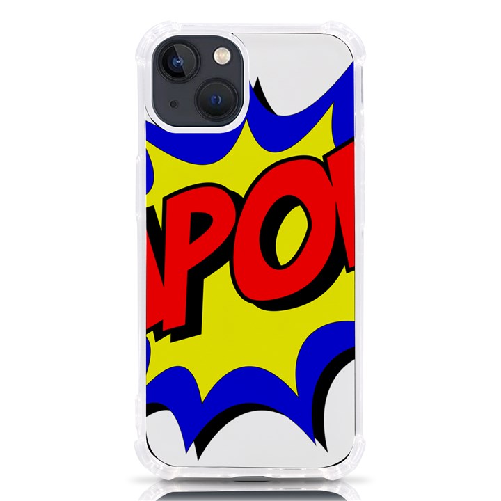 Kapow-comic-comic-book-fight iPhone 13 TPU UV Print Case