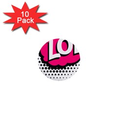 Lol-acronym-laugh-out-loud-laughing 1  Mini Buttons (10 pack) 